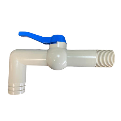 PP TAP 90 DEGREE WITH 3/4"BSPM INLET  160mm