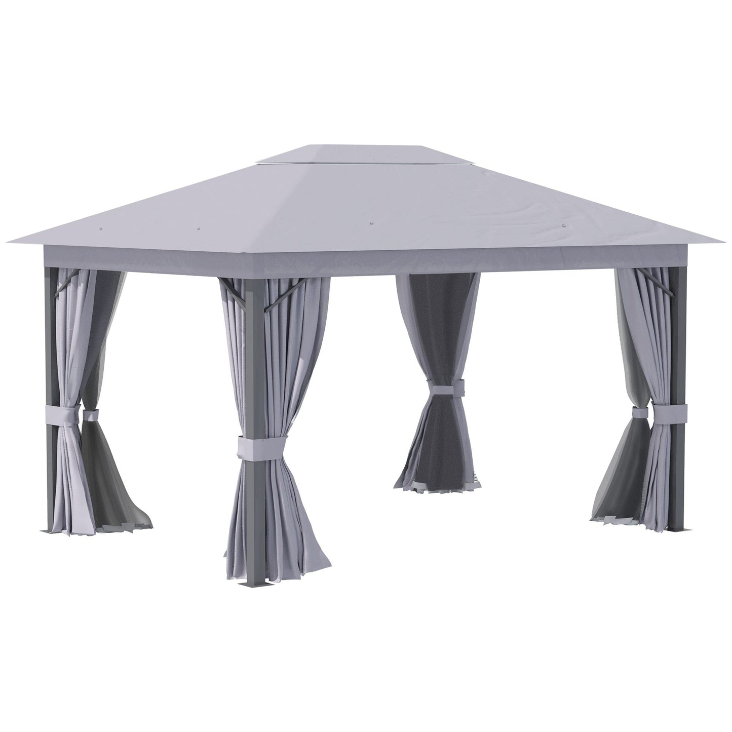 4 x 3M Patio Gazebo Canopy Garden Tent Shelter with Vented Roof