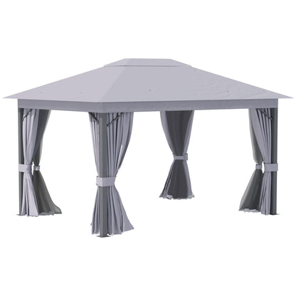 4 x 3M Patio Gazebo Canopy Garden Tent Shelter with Vented Roof