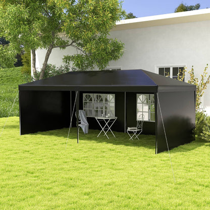 6 x 3m Half-Open Garden Gazebo