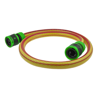 Premium Garden Hose Yellow with Green Lock Connectors