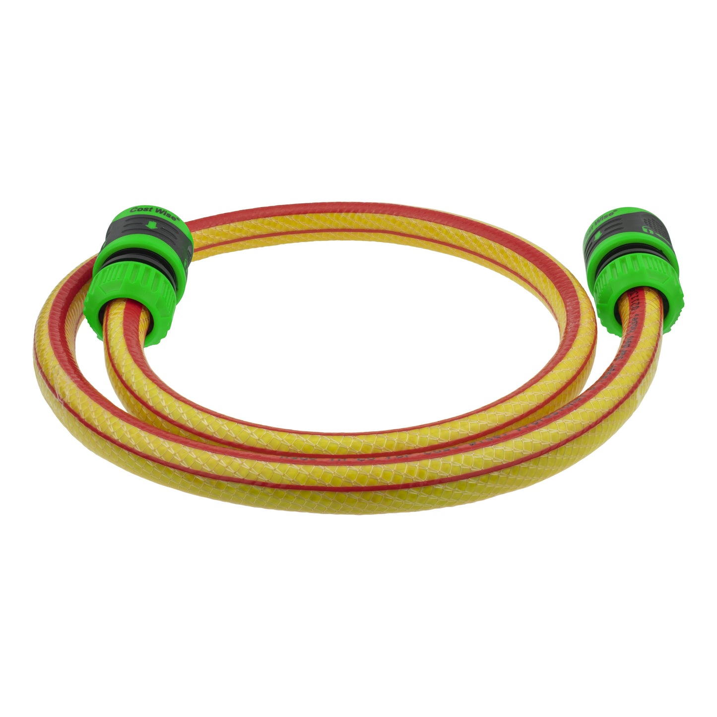 Premium Garden Hose Yellow with Green Lock Connectors