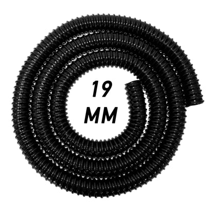 Corrugated Pipe 3/4" (19mm) with 2 x Double Wire Clips Set