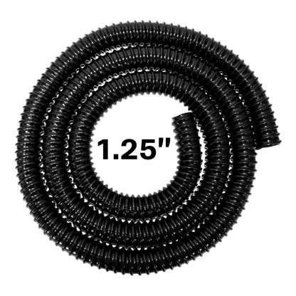Corrugated Pipe 1.25" (32mm) with 2 x Double Wire Clips Set