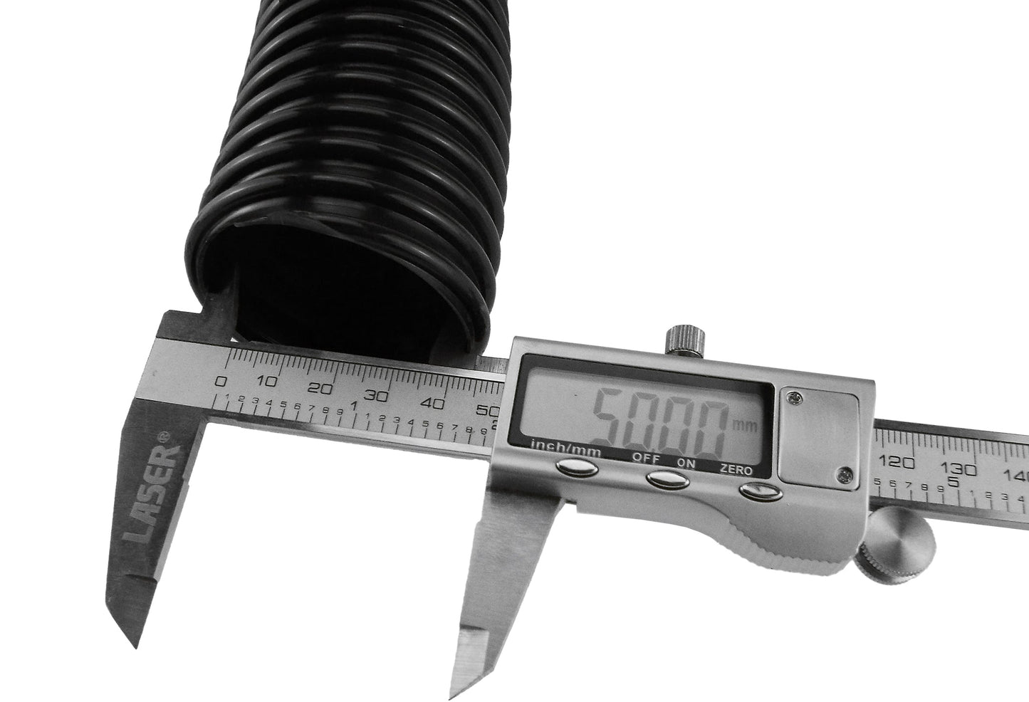 Corrugated Pipe 2" (50mm) with 2 x Double Wire Clips Set