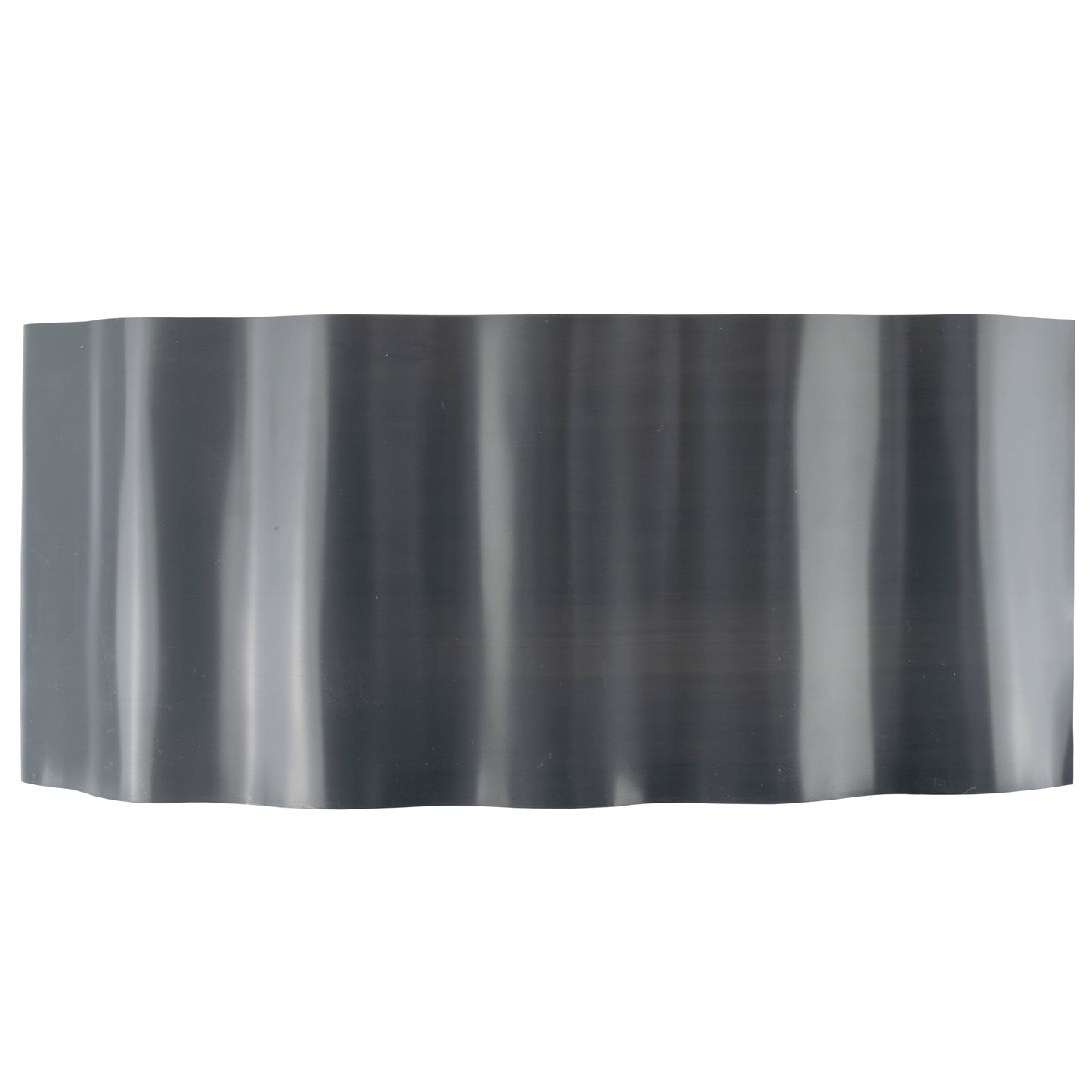 Wavy Plastic Garden Lawn Edging, H=15CM, L=9M, Gray