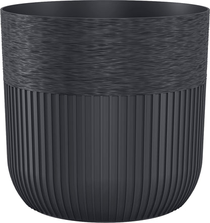 Luca Pot without Hole 160mm Deep Black