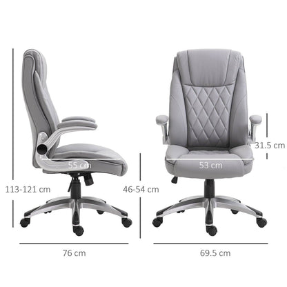 Vinsetto High Back Executive Office Chair Home Swivel PU Leather Ergonomic Chair