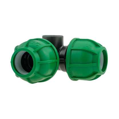 IBC 2” S60X6 Cap with MDPE Elbow Tee 25mm