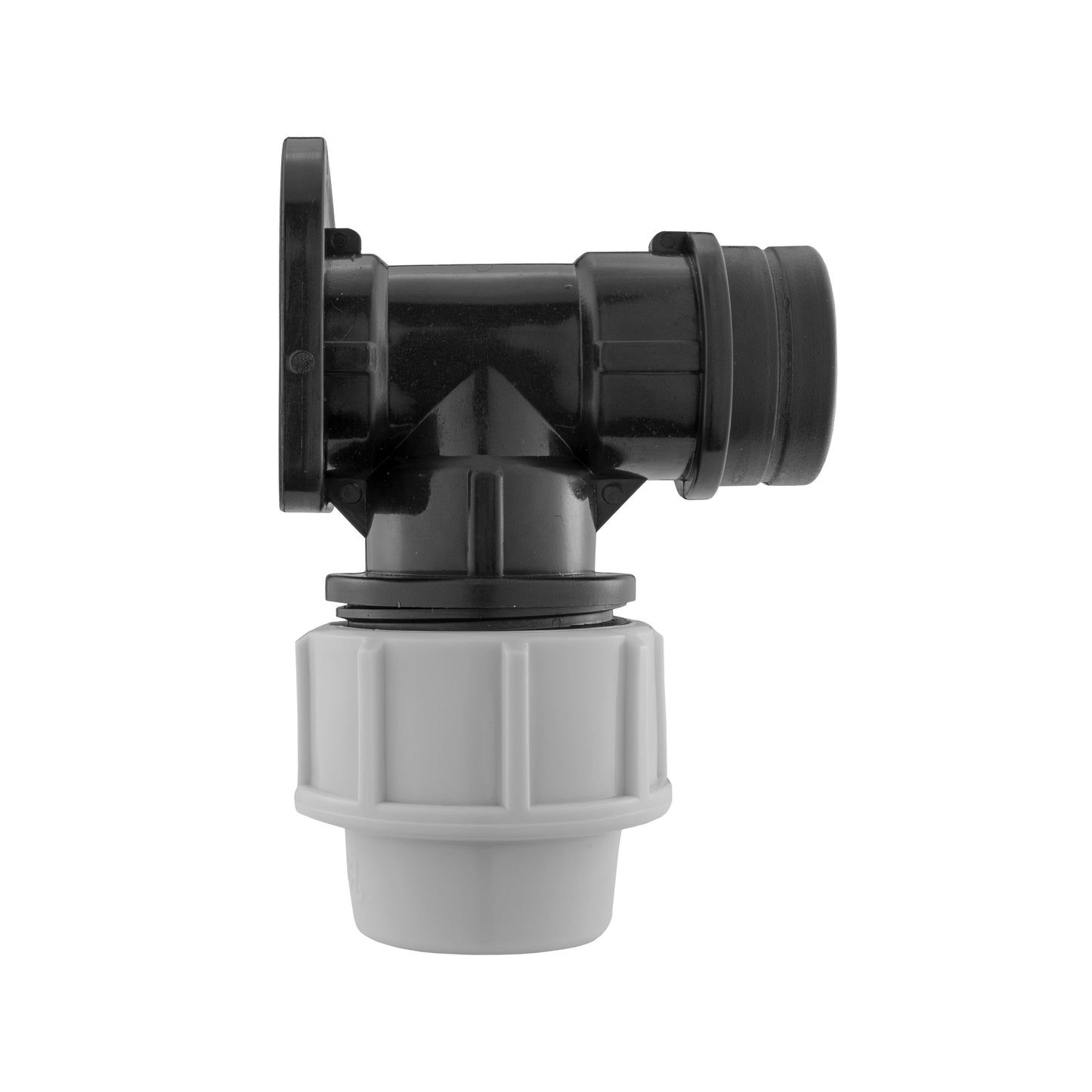 Wall Flange Kit 32mm MDPE + Male Click Lock + Hose Connector