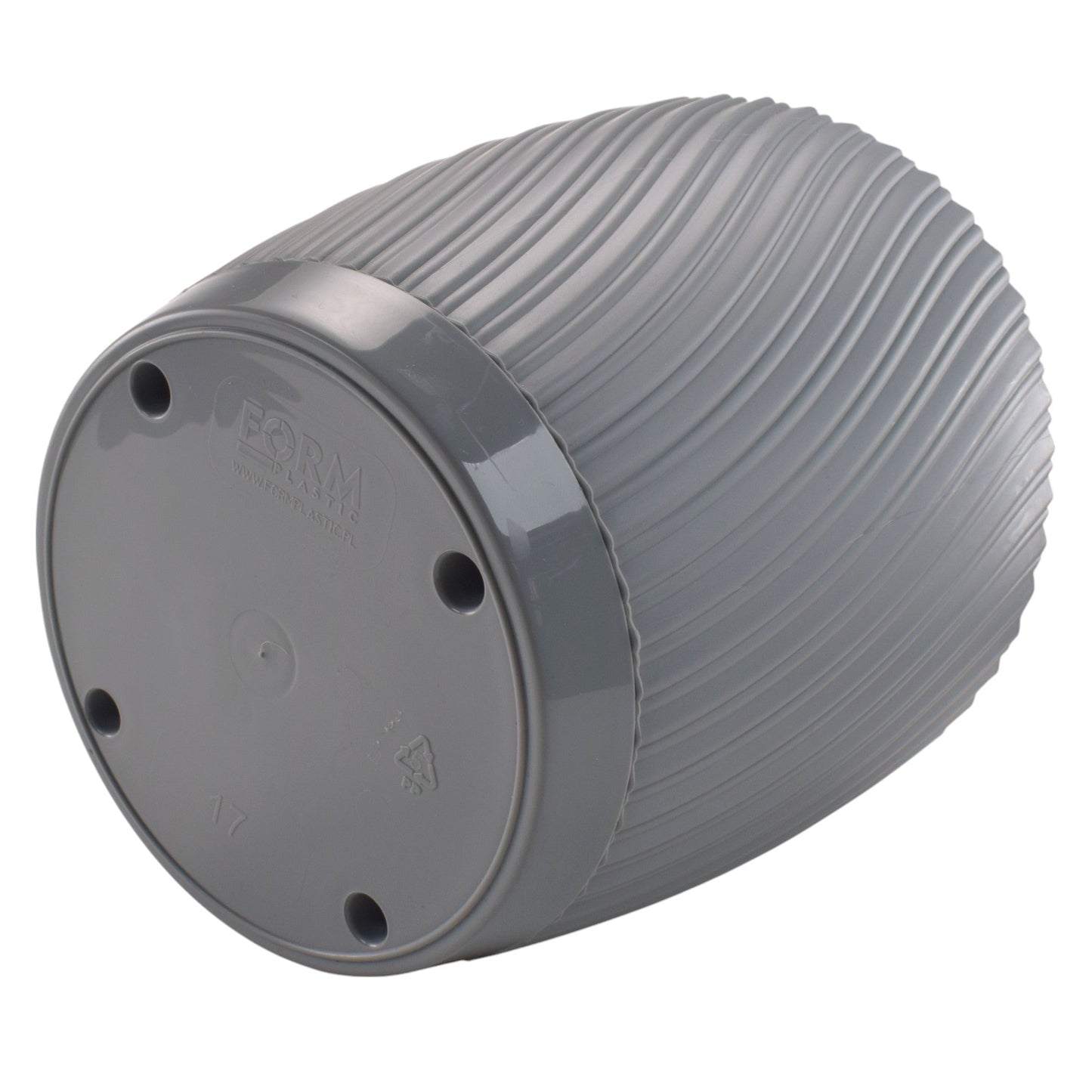 Mika Pot with Saucer 190mm Platinum
