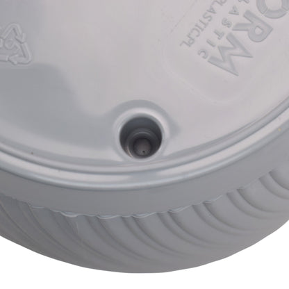 Mika Pot with Saucer 150mm Platinum
