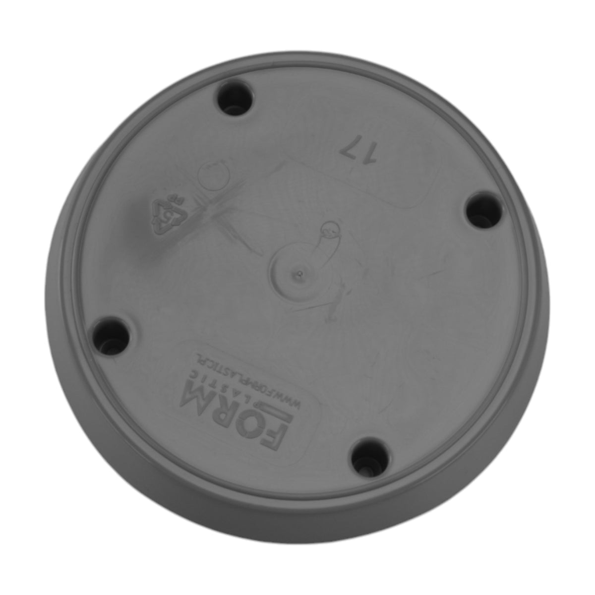 Mika Pot with Saucer 170mm Platinum