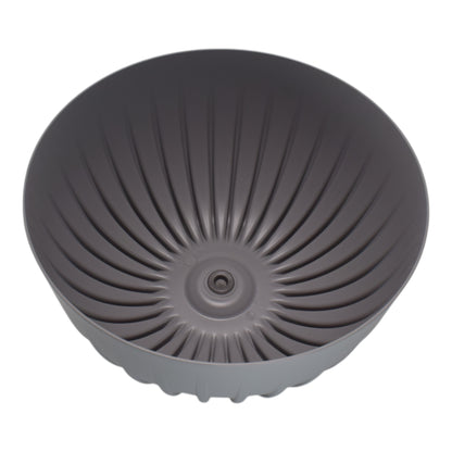 Mira Bowl Pot, Insert and Hole With Plug 240mm Gray