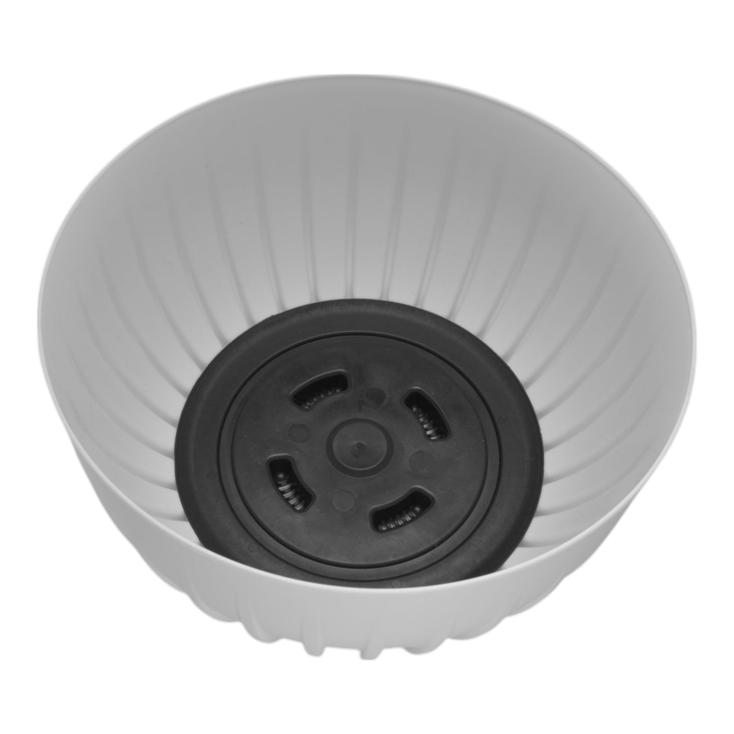 Mira Bowl Pot, Insert and Hole with Plug 300mm White