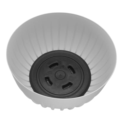 Mira Bowl Pot, Insert and Hole with Plug 300mm White
