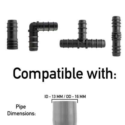 Mix 1/2" Barb Connectors HOZ25