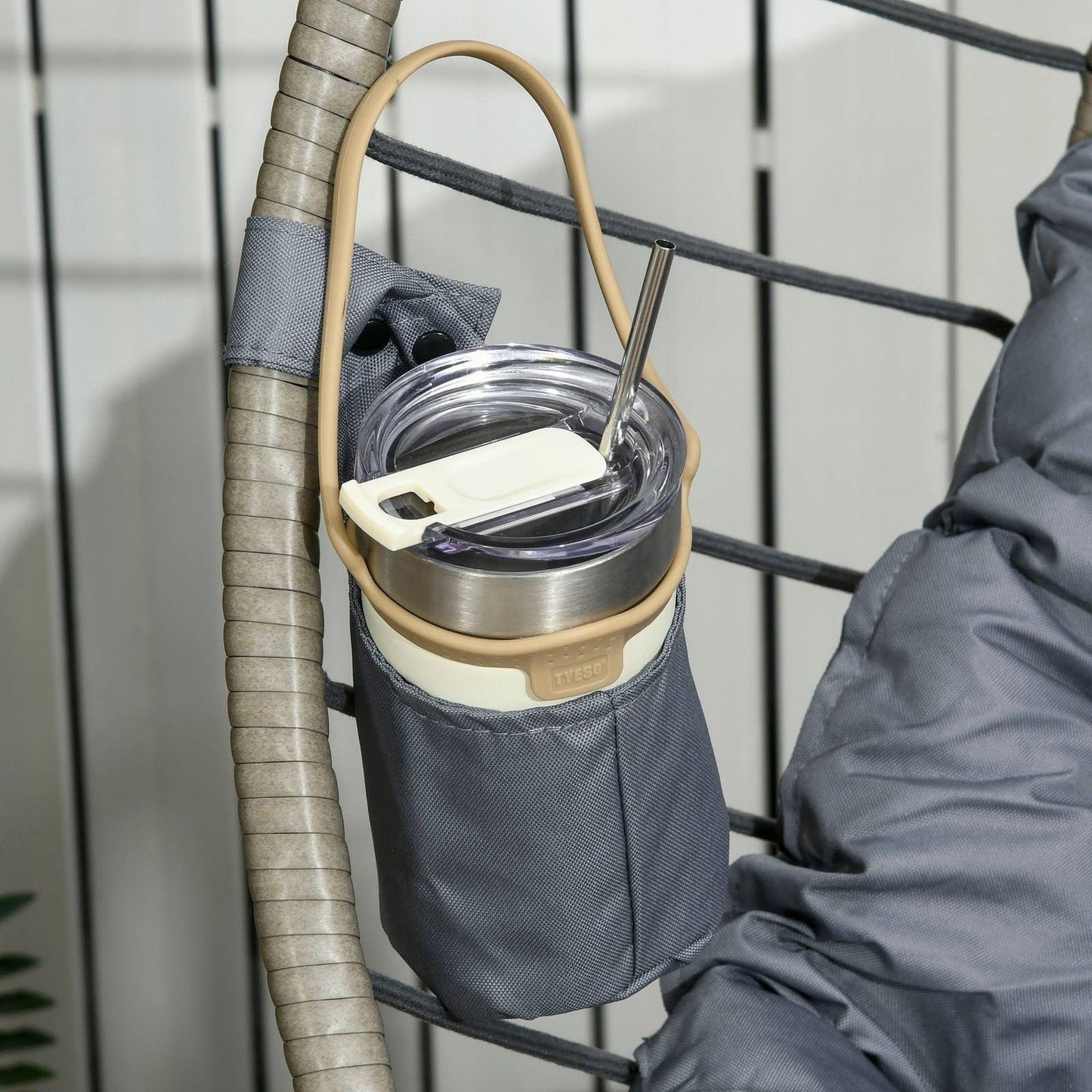 PE Rattan Swing Chair