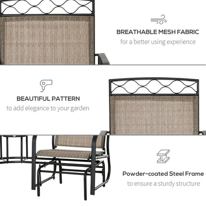 Double Outdoor Glider Chair