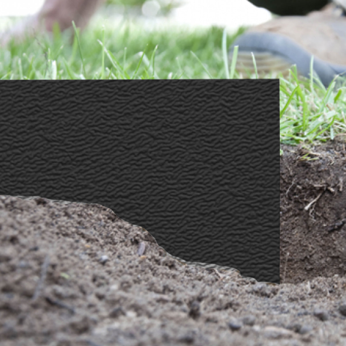 Turf Border Heavy Duty Lawn Border Edging, 6m x 15cm, Black – TurfStore