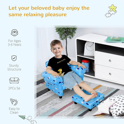 Kids Star and Cloud Armchair