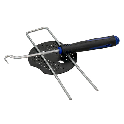 Weed Control Membrane Pegs Buffer Washer Set Blue with Rubber Mallet