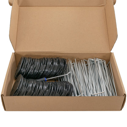 Weed Control Membrane Pegs Buffer Washer, 6"/150mm, Blue