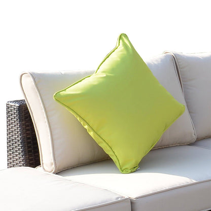 8-Pieces PE Rattan Corner Sofa Set with Thick Cushions