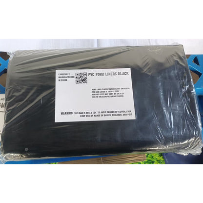 Black PVC 450gsm Pond Liner 5m x 6m