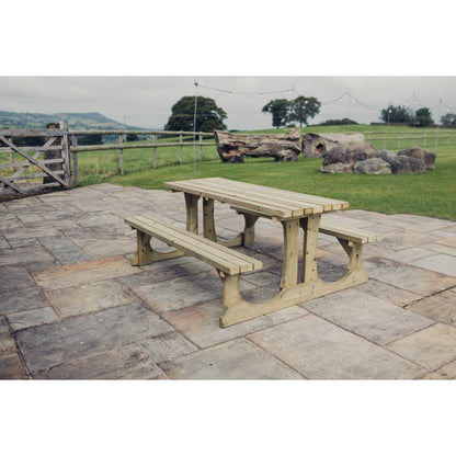 Lunar Garden Picnic Table by Churnet Valley - 6 Seats - PT108