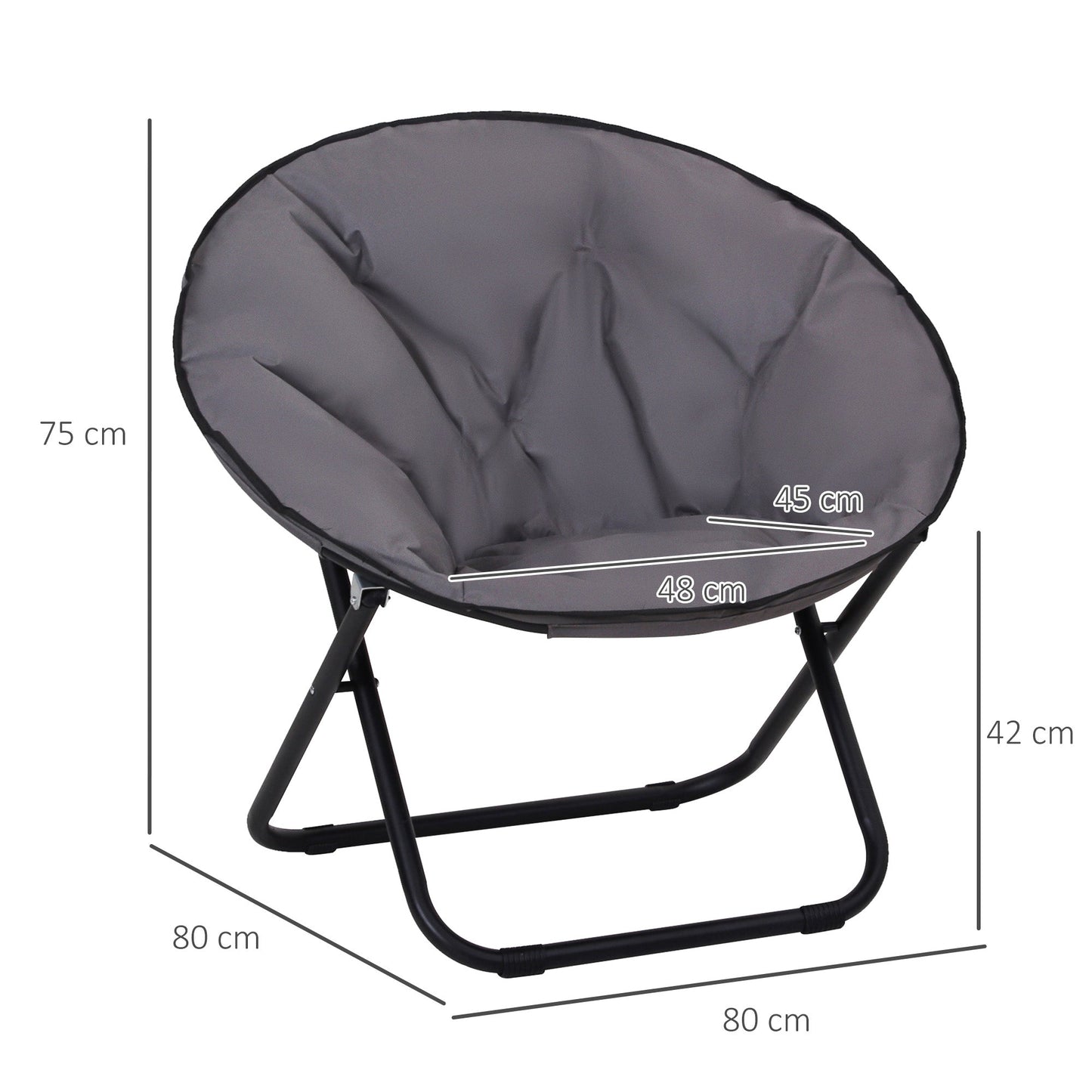 Folding Saucer Moon Chair