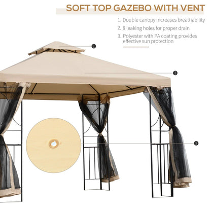 3M x 3M Garden Gazebo