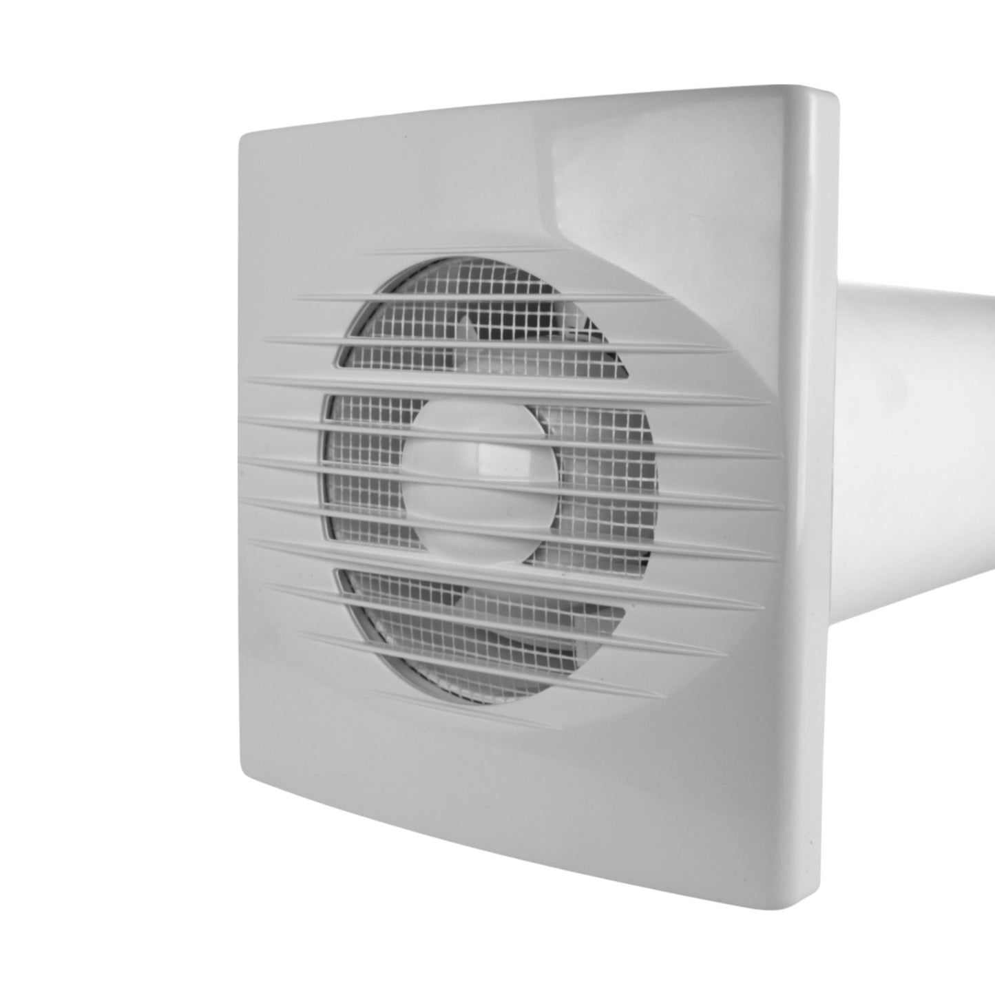 Through Wall Ventilation Kit RICO Timer and Humidistat Fan with Graphite External Vent