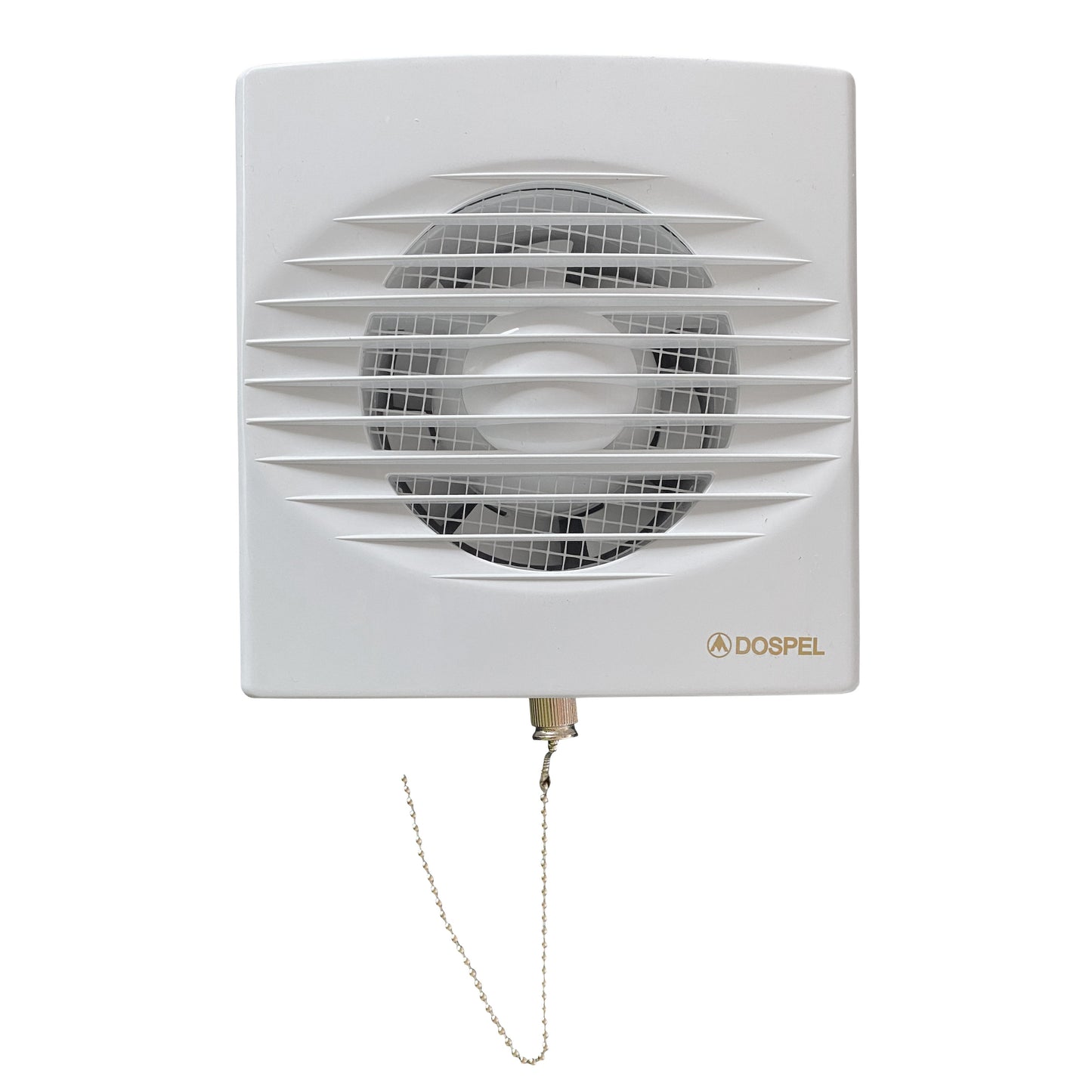 Through Wall Ventilation Kit RICO Pull-Cord Switch Fan with White External Vent