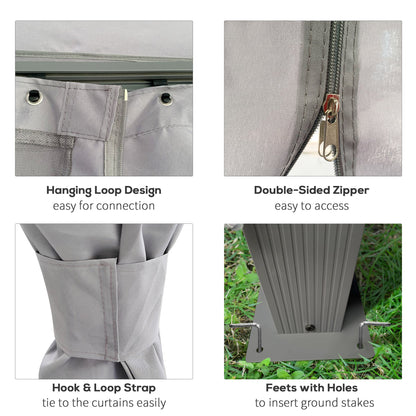 4 x 3M Patio Gazebo Canopy Garden Tent Shelter with Vented Roof