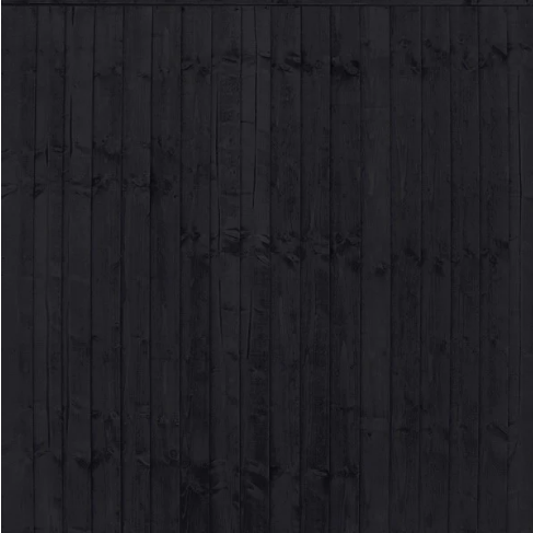 Feather Edge Fence Panel - Charcoal