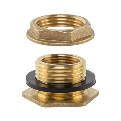 Water Butt Brass Kit 3/4" with Barbed Lever Tap