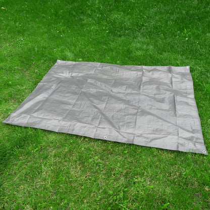 Grey S-Grade Tarpaulin with 10 x Bungee Balls (Black)