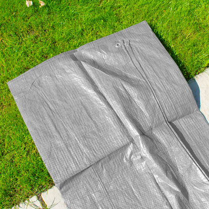 Gray S-Grade Tarpaulin 2m x 4m