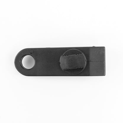 White M-Grade Tarpaulin with 10 x 6" Bungee Balls (Black) and 10 x Screw Type Tarp Clips