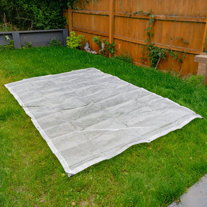 Clear M-Grade Tarpaulin with 10m of 6mm Bungee Rope and 10 x Slide Type Tarp Clips
