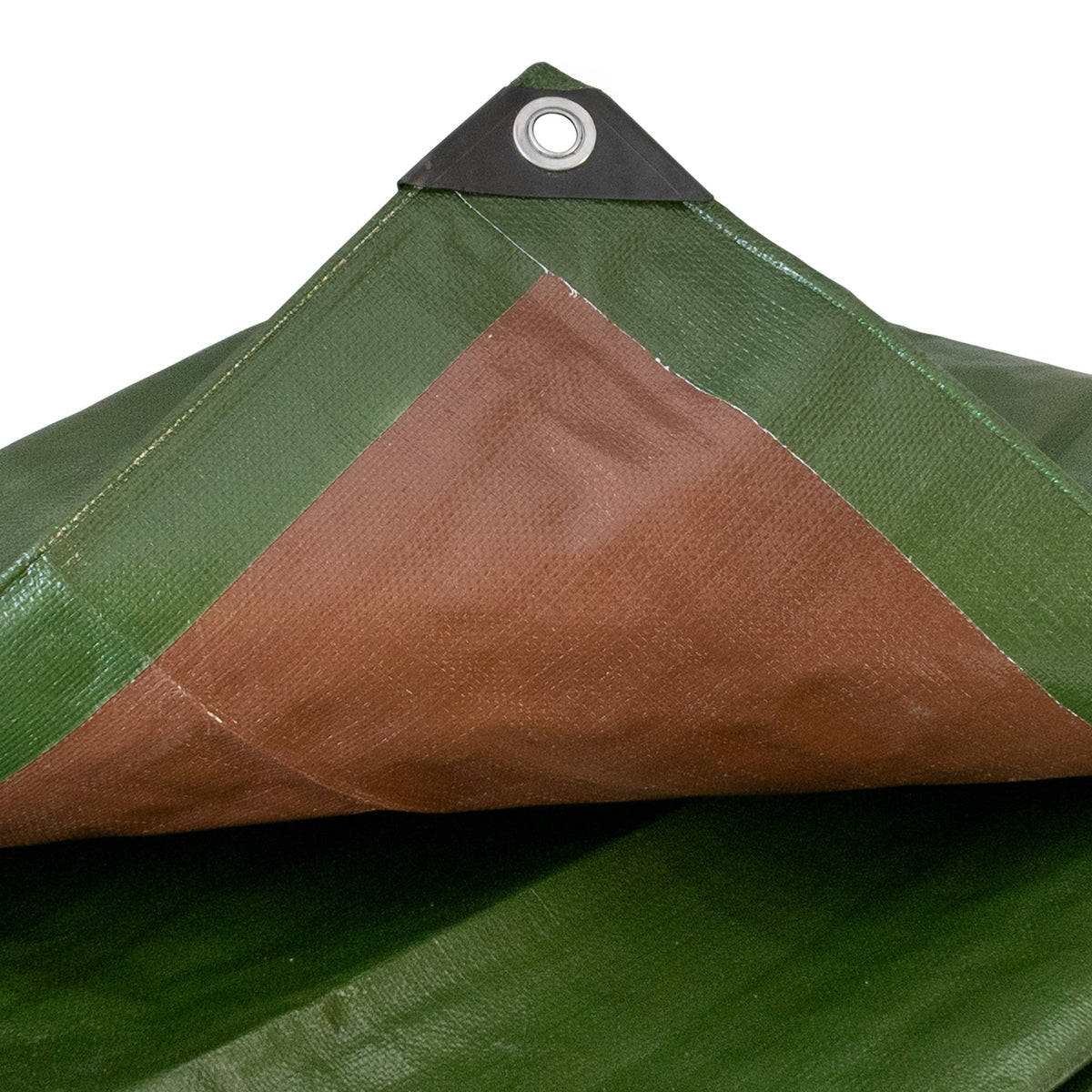 Green/Brown L-Grade Tarpaulin 5m x 8m