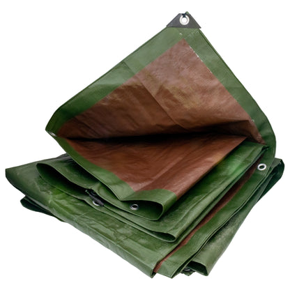Green/Brown L-Grade Tarpaulin 1.5m x 2m