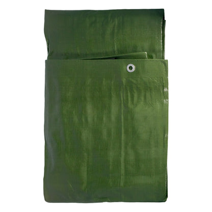 Green/Brown L-Grade Tarpaulin 8m x 12m