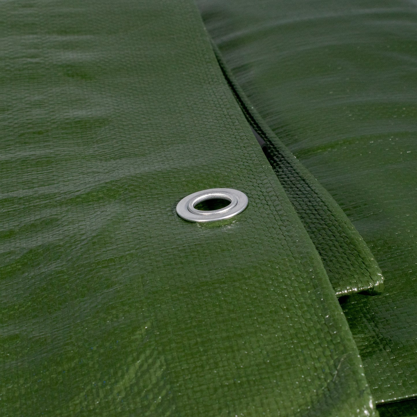Green/Brown L-Grade Tarpaulin 4m x 4m