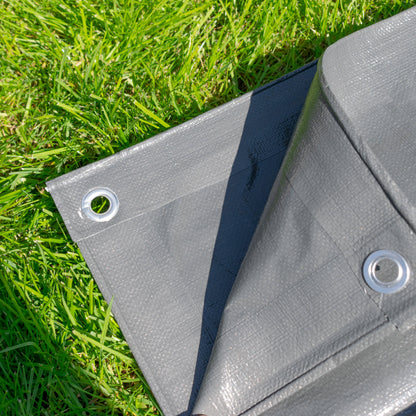 Grey L-Grade Tarpaulin 3m x 3m