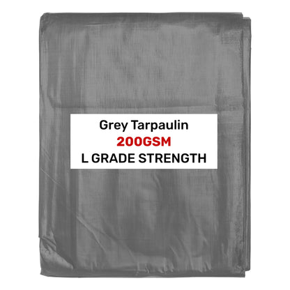 Grey L-Grade Tarpaulin 2m x 4m