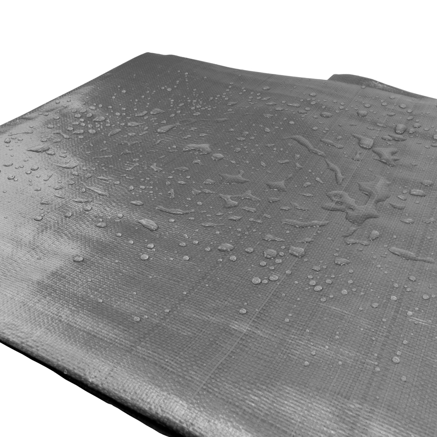 Grey L-Grade Tarpaulin with Bungee Balls (Black)