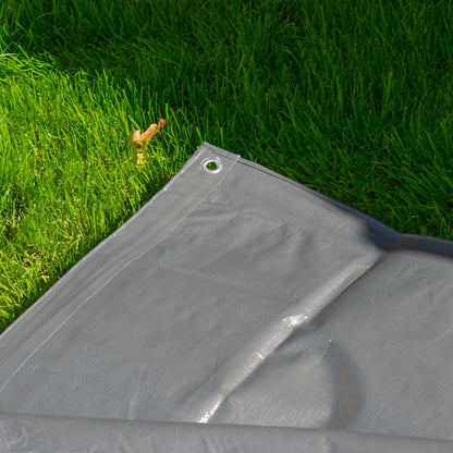 Grey L-Grade Tarpaulin 2m x 3m