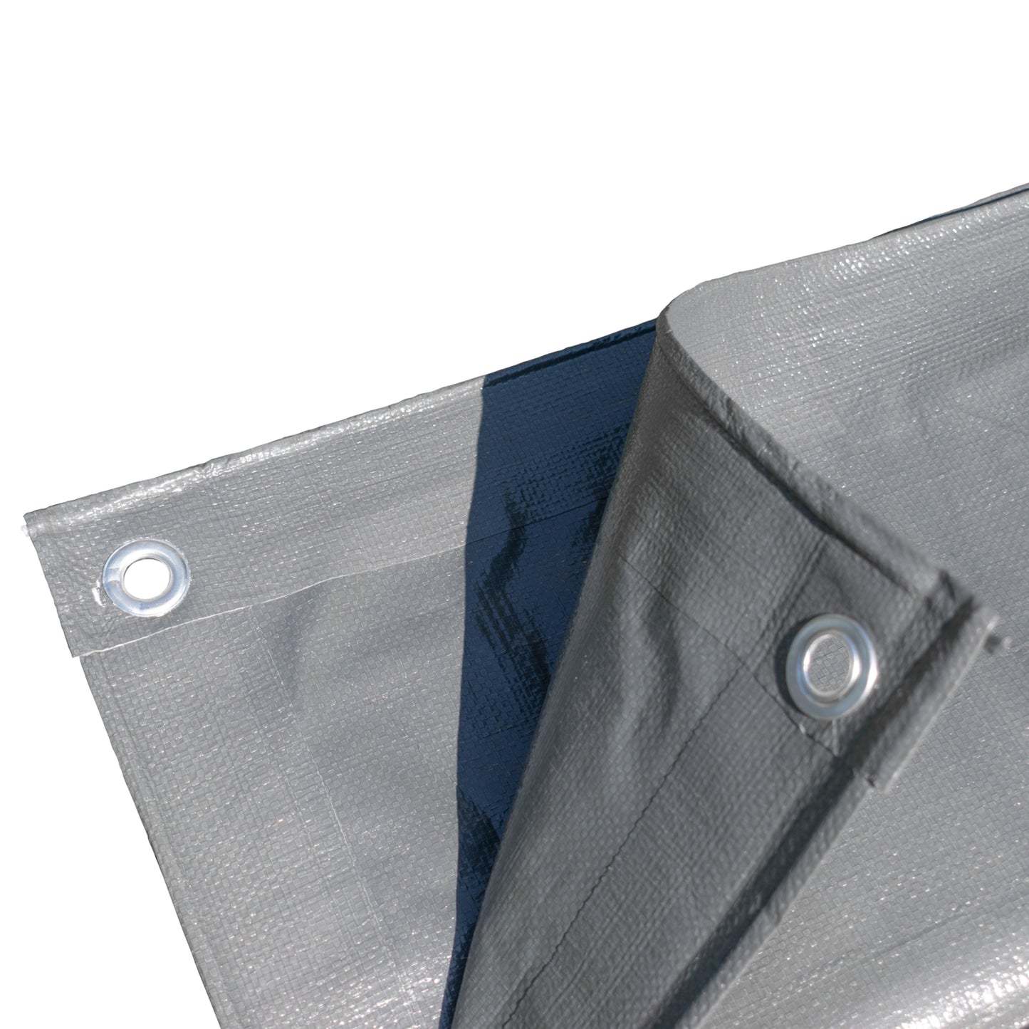 Grey L-Grade Tarpaulin with 10 Metres of 6mm Bungee Rope